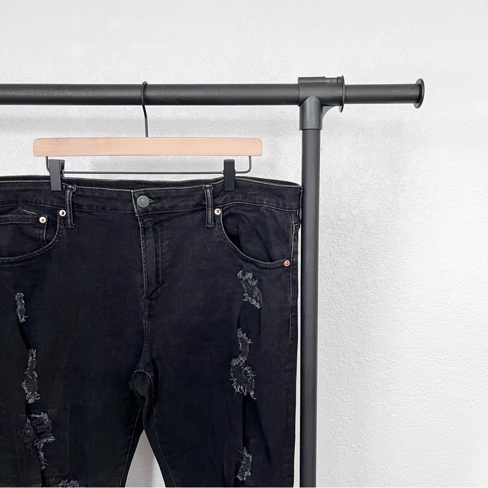 American Eagle Athletic Skinny Patched AirFlex+ Jean in Black